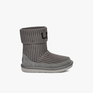 Ugg Knit Kids Classic Boots Grey (5704MVWDK)